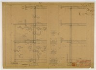 《臺灣省立成功大學圖書館新建工程設計圖》圖組─〈柱樑配筋圖一〉藏品圖，第1張