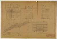 《臺灣省立成功大學圖書館新建工程設計圖》圖組─〈樓梯道路加寬剖〉藏品圖，第1張