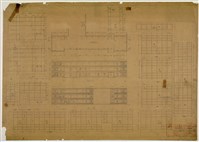 《臺灣省立成功大學圖書館新建工程設計圖》圖組─〈鋁窗詳細〉藏品圖，第1張