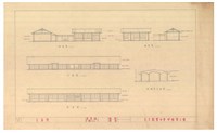 《天主教寶血會幼稚園工程設計圖》圖組─〈立面圖〉藏品圖，第1張
