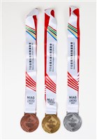 110年度全大運競賽獎牌金銀銅牌組藏品圖，第1張
