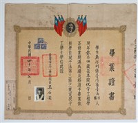 吳燦明1951年《臺灣省立工學院化學工程學系畢業證書》藏品圖，第1張
