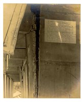 〈1935年新竹、臺中地震-內埔公學校外壁損害狀況〉照片藏品圖，第1張