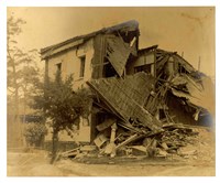 〈1935年新竹、臺中地震-苗栗俱樂部損害狀況〉照片藏品圖，第1張