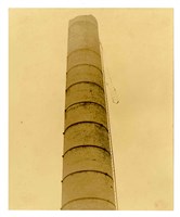 〈1935年新竹、臺中地震-昭和製糖會社苗栗工場煙囪損害狀況〉照片藏品圖，第1張