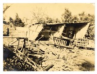 〈1946年臺南新化地震-新化鎮民屋損害狀況〉照片藏品圖，第1張