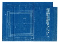 《臺南衛戍地諸部隊用地圖》圖組之〈陸軍合葬墓地〉(索引番號第77號)藏品圖，第1張
