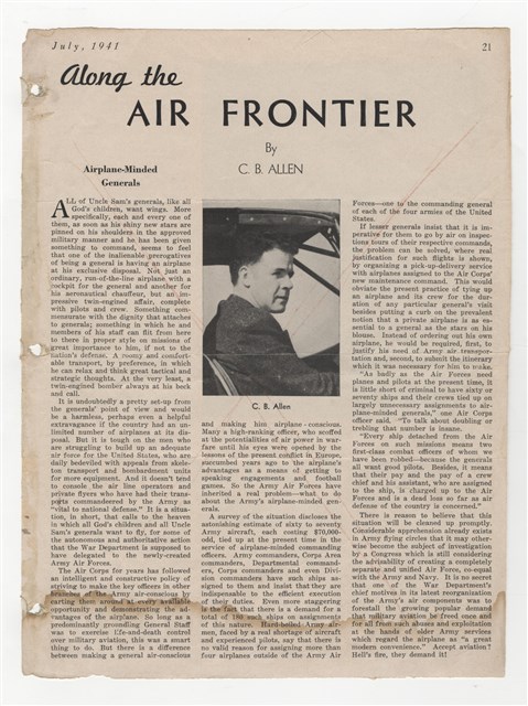 1941年“Western Flying”雜誌的圖片