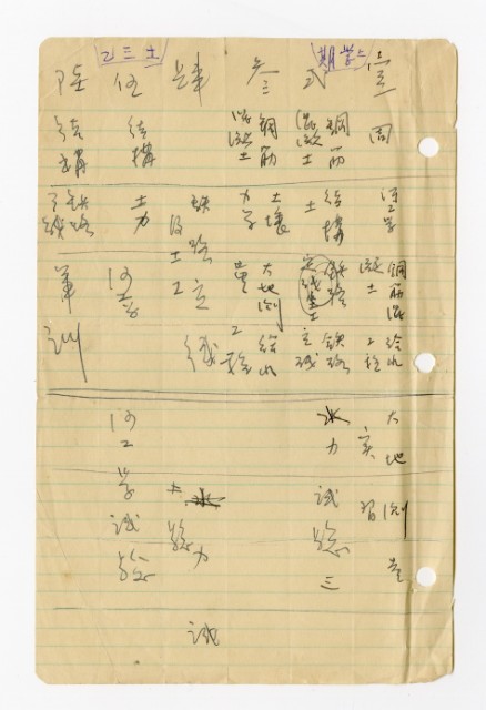 張紹竑手寫三年級上學期「科目時間表」的圖片