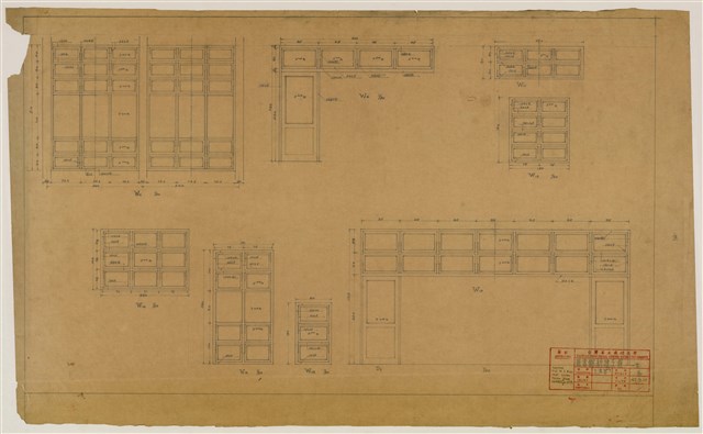 《臺灣省立成功大學圖書館新建工程設計圖》圖組─〈窗〉的圖片