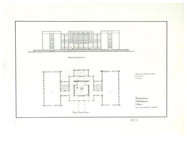 《臺南市鄭成功紀念館施工圖》圖組─〈KAGSINGA MEMORIAL HALL〉(複印本)的圖片