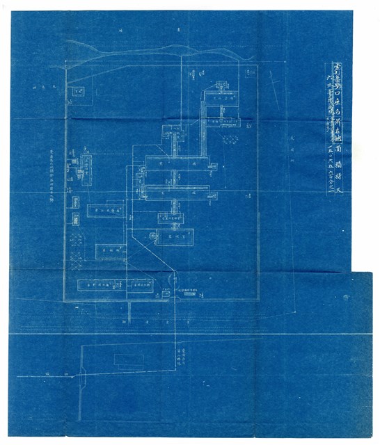 《臺南衛戍地諸部隊用地圖》圖組之〈臺南衛戍病院〉(索引番號第63號)的圖片