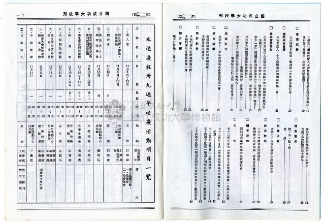 國立成功大學慶祝卅九周年校慶特刊藏品圖，第3張