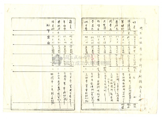 平地人民入山許可證及入山申請隊員名冊藏品圖，第3張