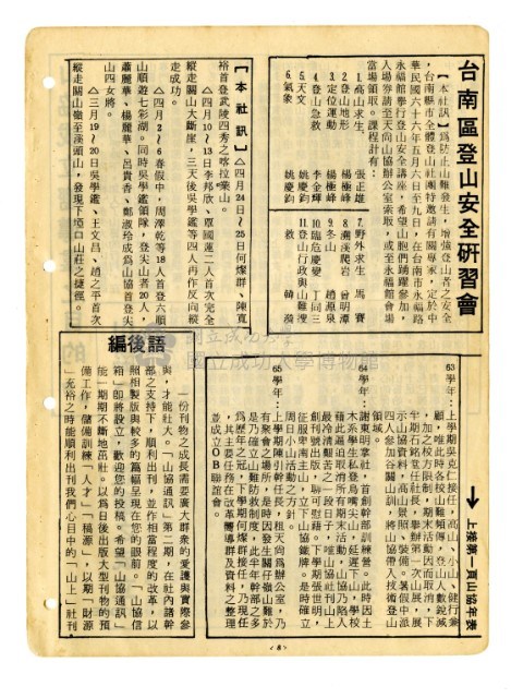 《山協通訊》合集（第1期至第33期）藏品圖，第15張