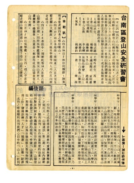《山協通訊》合集（第1期至第33期）藏品圖，第14張
