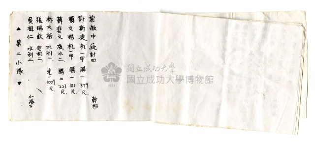 「成大山協」隊員手冊〈向陽三叉〉藏品圖，第6張