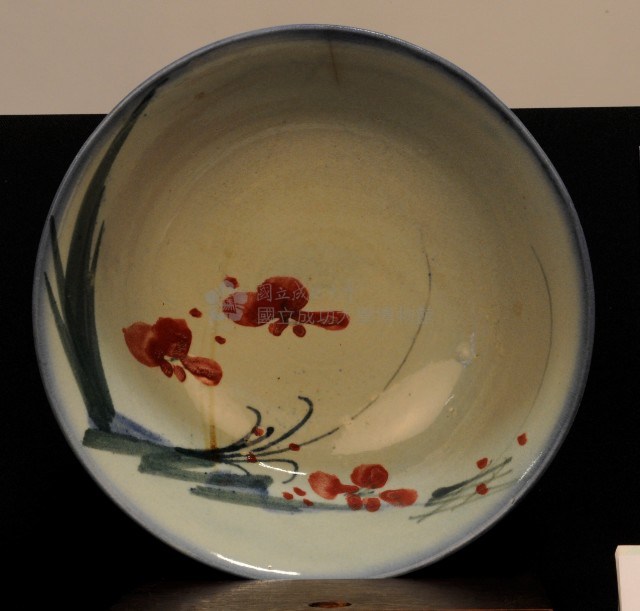 彩繪花卉大湯碗藏品圖，第1張