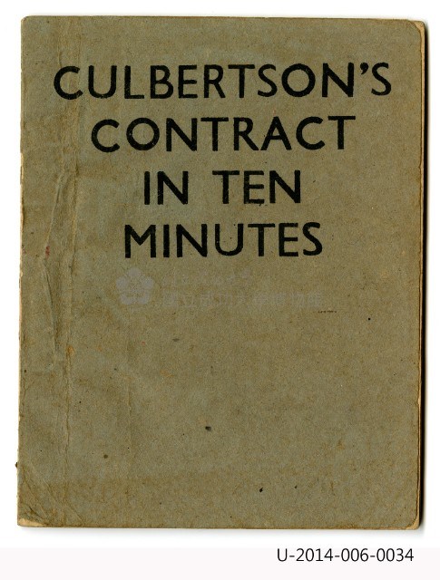 CULBERTSON'S CONTRACT  IN TEN MINUTES藏品圖，第1張