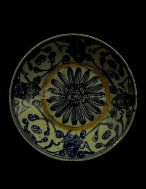 青花灰釉淺盤藏品圖，第1張