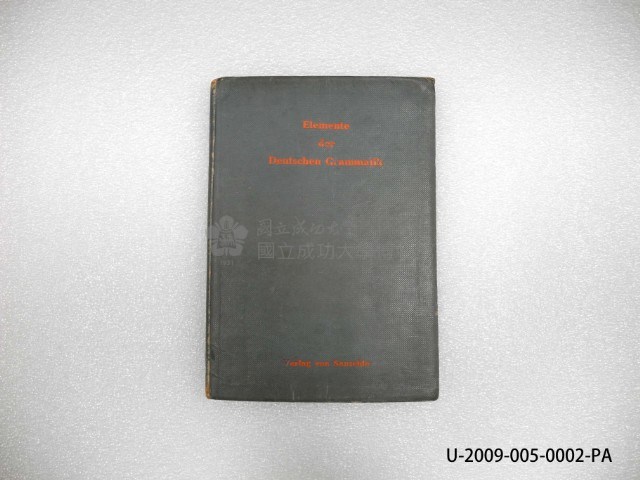 Elemente der Deutschen Grammatik Collection Image, Figure 1, Total 5 Figures