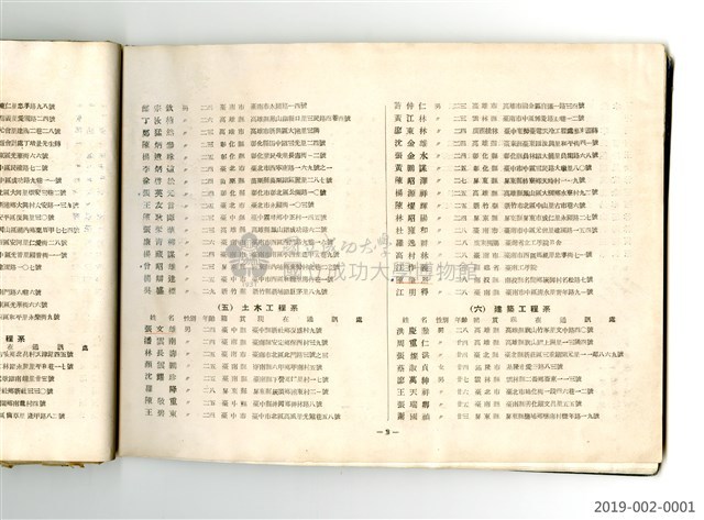 《台灣省立工學院40年度畢業同學錄》藏品圖，第23張