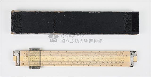 盟總佔領日本時期製「HEMMI公司SUN No.153」竹製計算尺組藏品圖，第5張