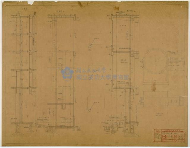 《臺灣省立成功大學圖書館新建工程設計圖》圖組藏品圖，第47張