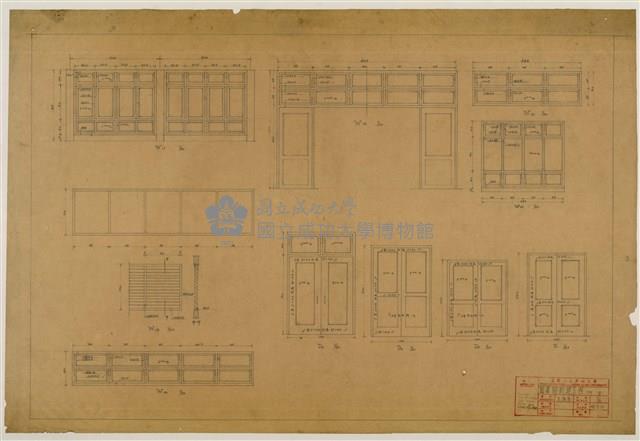 《臺灣省立成功大學圖書館新建工程設計圖》圖組藏品圖，第54張