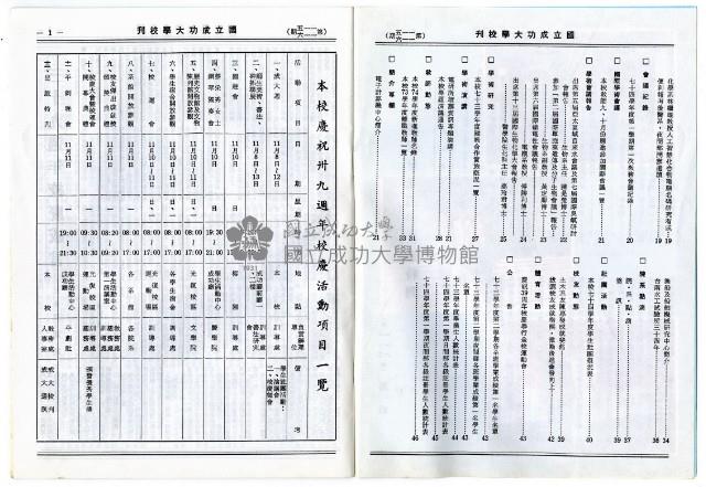 國立成功大學慶祝卅九周年校慶特刊藏品圖，第3張