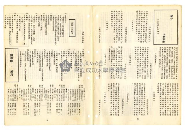 《山協通訊》合訂本藏品圖，第125張