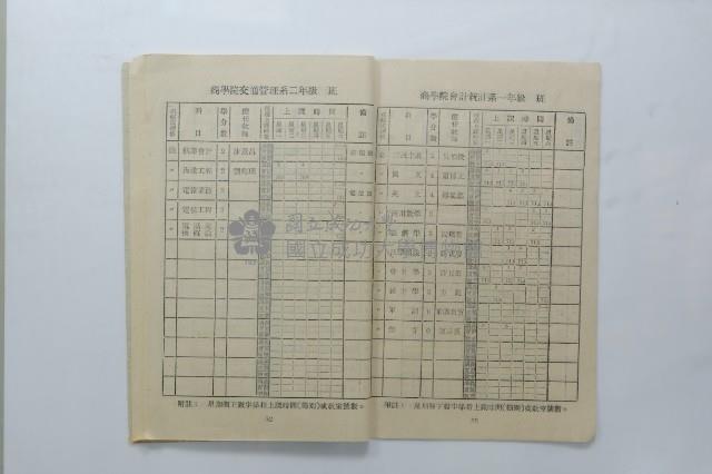 民國45年第一學期臺灣省立工學院科目時間表藏品圖，第25張