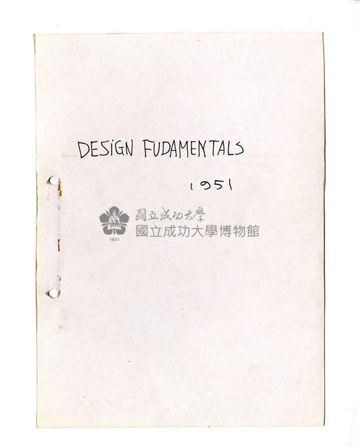 “DESIGN FUDAMENTALS”筆記藏品圖，第1張