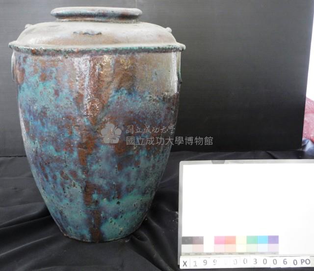 鈞釉堆紋高身甕藏品圖，第1張