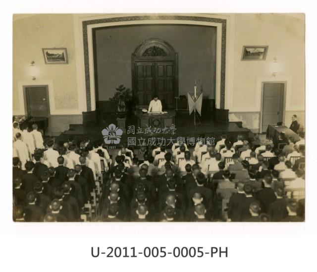 《台南高工開校十周年記念祭寫真帖》一番瀨知事祝詞朗讀藏品圖，第1張