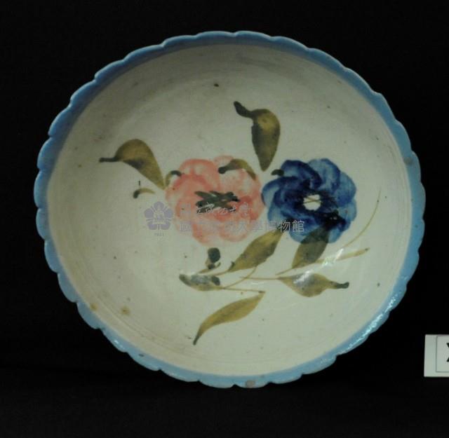 彩繪花卉湯碗藏品圖，第1張