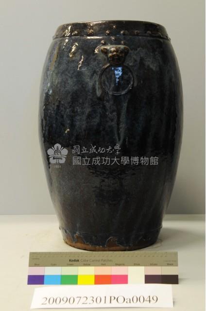 鈞釉鼓式雙耳長身甕藏品圖，第1張