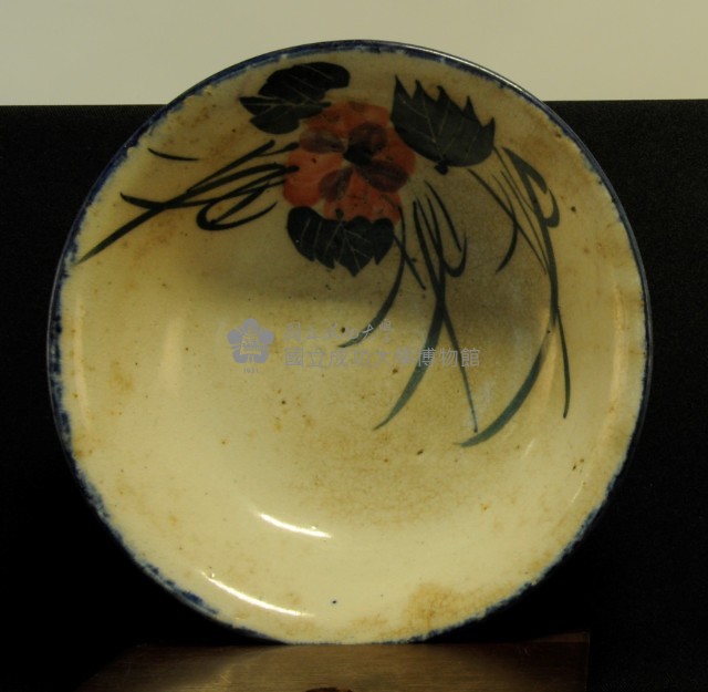 彩繪花卉大湯碗藏品圖，第1張
