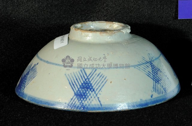 青花幾何線形碗藏品圖，第1張