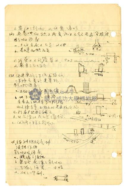 張紹竑「基礎工程」課程筆記藏品圖，第2張