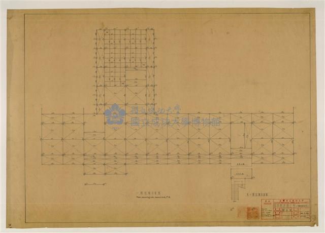 《臺灣省立成功大學圖書館新建工程設計圖》圖組藏品圖，第21張