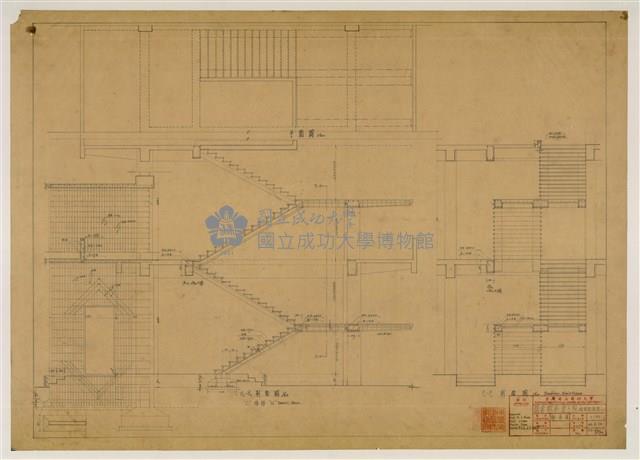 《臺灣省立成功大學圖書館新建工程設計圖》圖組藏品圖，第27張