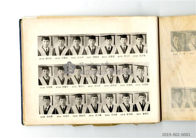 Taiwan Provincial College of Engineering Graduation Yearbook Collection Image, Figure 7, Total 33 Figures