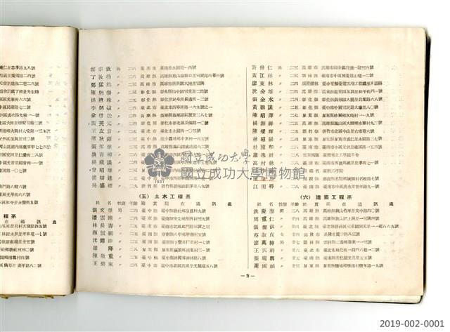 《台灣省立工學院40年度畢業同學錄》藏品圖，第23張