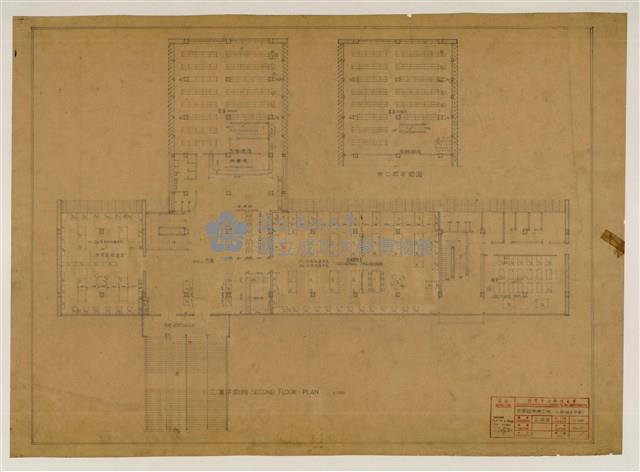 《臺灣省立成功大學圖書館新建工程設計圖》圖組藏品圖，第36張