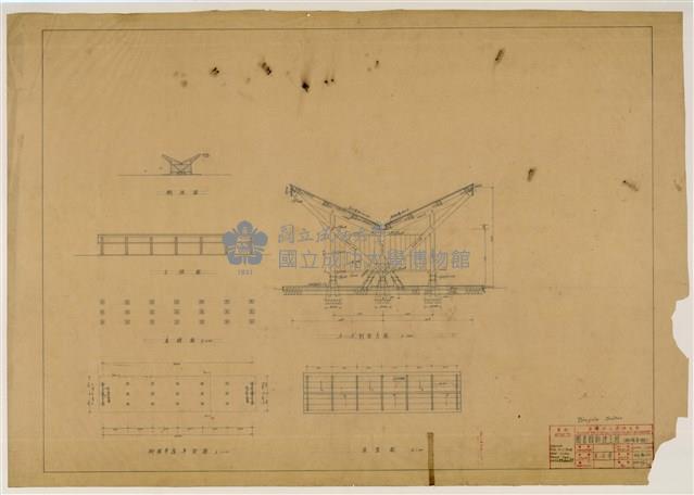 《臺灣省立成功大學圖書館新建工程設計圖》圖組藏品圖，第19張