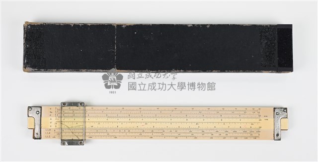 盟總佔領日本時期製「HEMMI公司SUN No.153」竹製計算尺組藏品圖，第5張