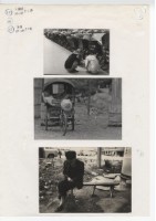 作品集第四冊：三件作品，二件〈三輪車〉與一件松山圓環一景藏品圖，第1張