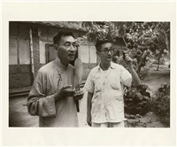 〈父親和摯友郎靜山，1956〉藏品圖，第1張