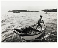 《海島的呼喚》系列16：〈搖櫓出海〉藏品圖，第1張